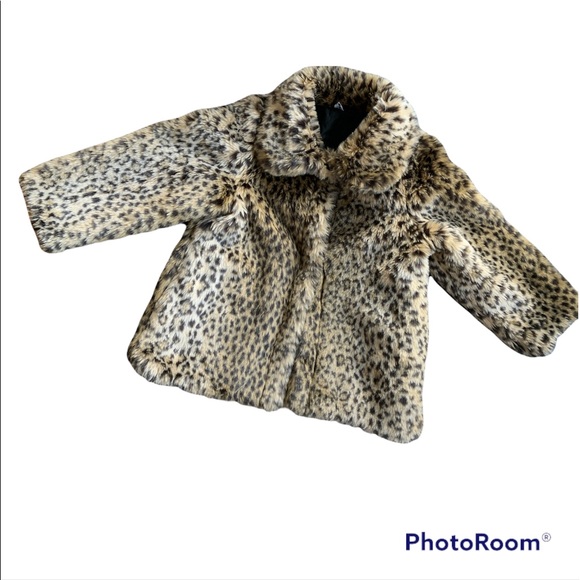 Adorable Kids lined fake furry jacket - size 7-8-9 - Picture 2 of 7